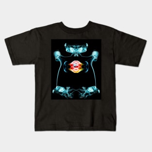 Smoke Art abstract creation of an adorable monster Kids T-Shirt